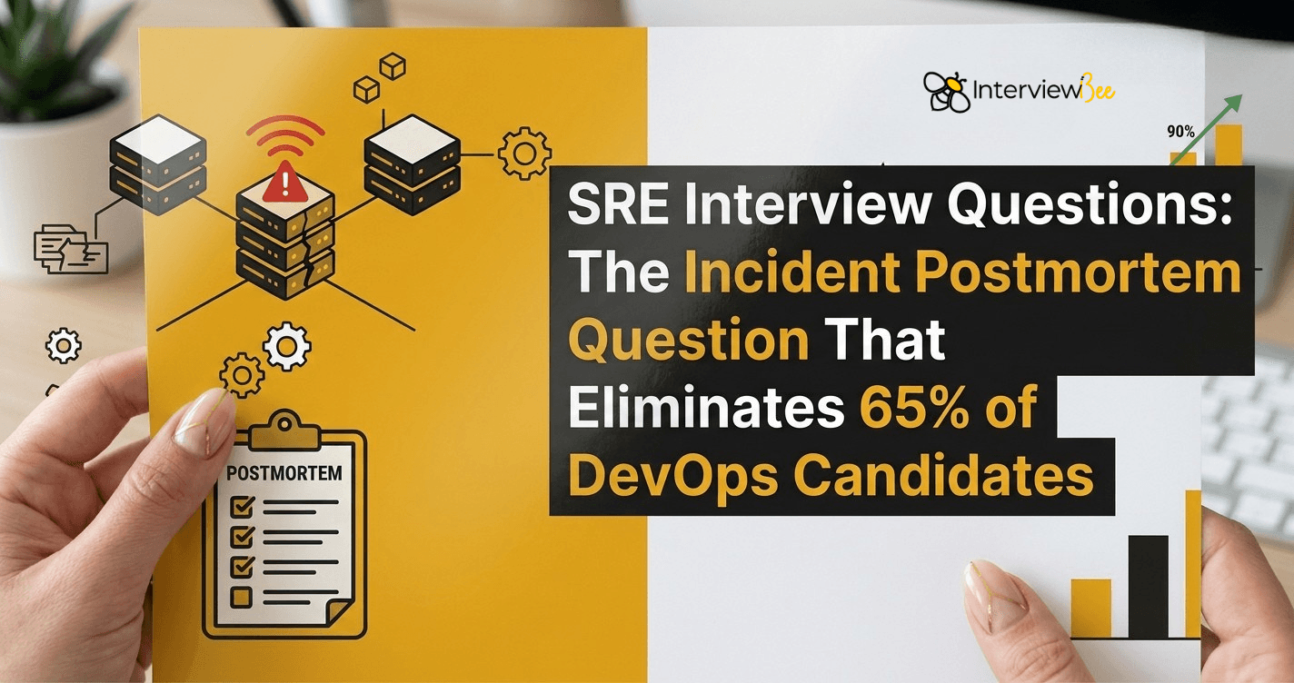 SRE Interview Questions: The Incident Postmortem Question That Eliminates 65% of DevOps Candidates