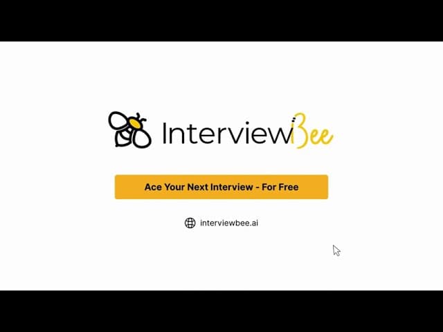 Poster for InterviewBee AI Assistants Demo Video