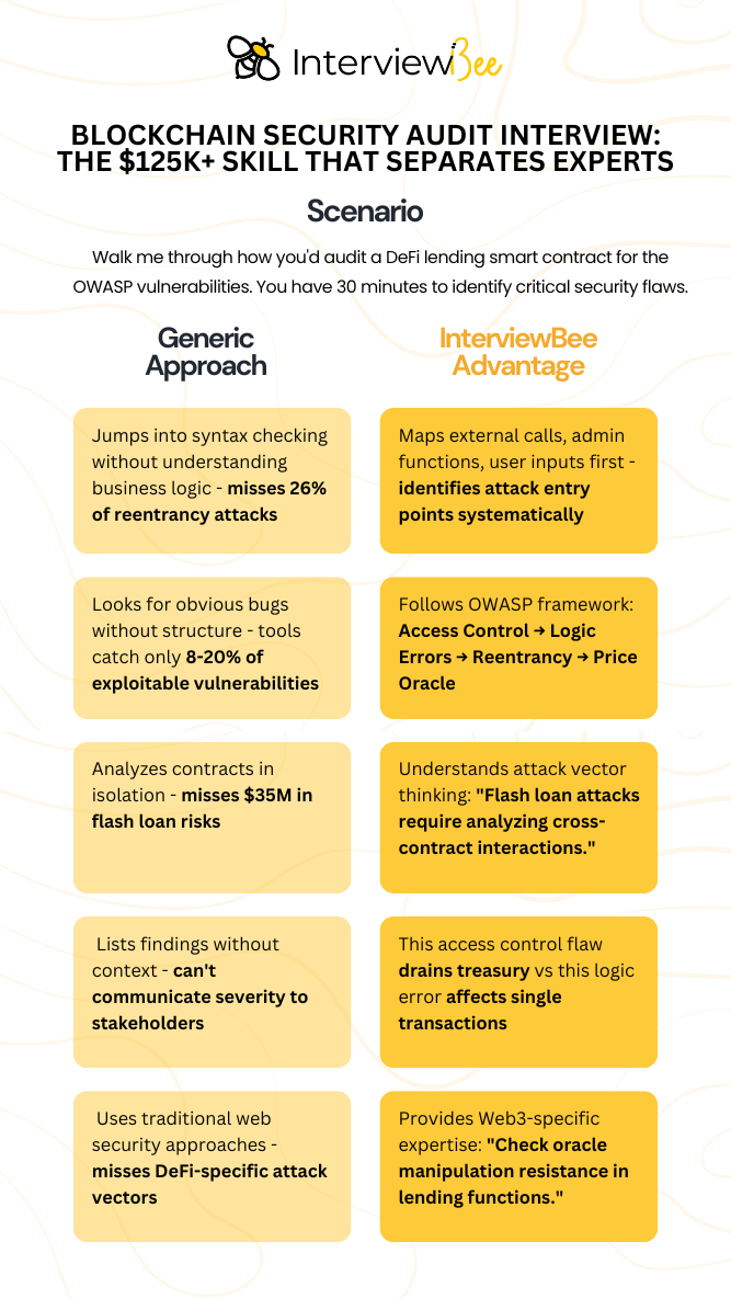 Infographic on the framework for Web3 security audits